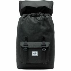 Herschel Little America Mid-Volume Backpack 17l Black Crosshatch/black -Laptop backpacks Shop herschel little america mid volume backpack 17l black crosshatch black 4