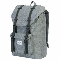 Herschel Little America Mid-Volume Backpack 17l Raven Crosshatch -Laptop backpacks Shop herschel little america mid volume backpack 17l raven crosshatch 3