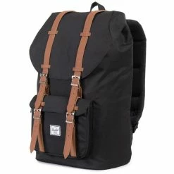 Herschel Little America Backpack 25l Black/tan -Laptop backpacks Shop herschel little america reppu black tan 3