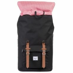 Herschel Little America Backpack 25l Black/tan -Laptop backpacks Shop herschel little america reppu black tan 4